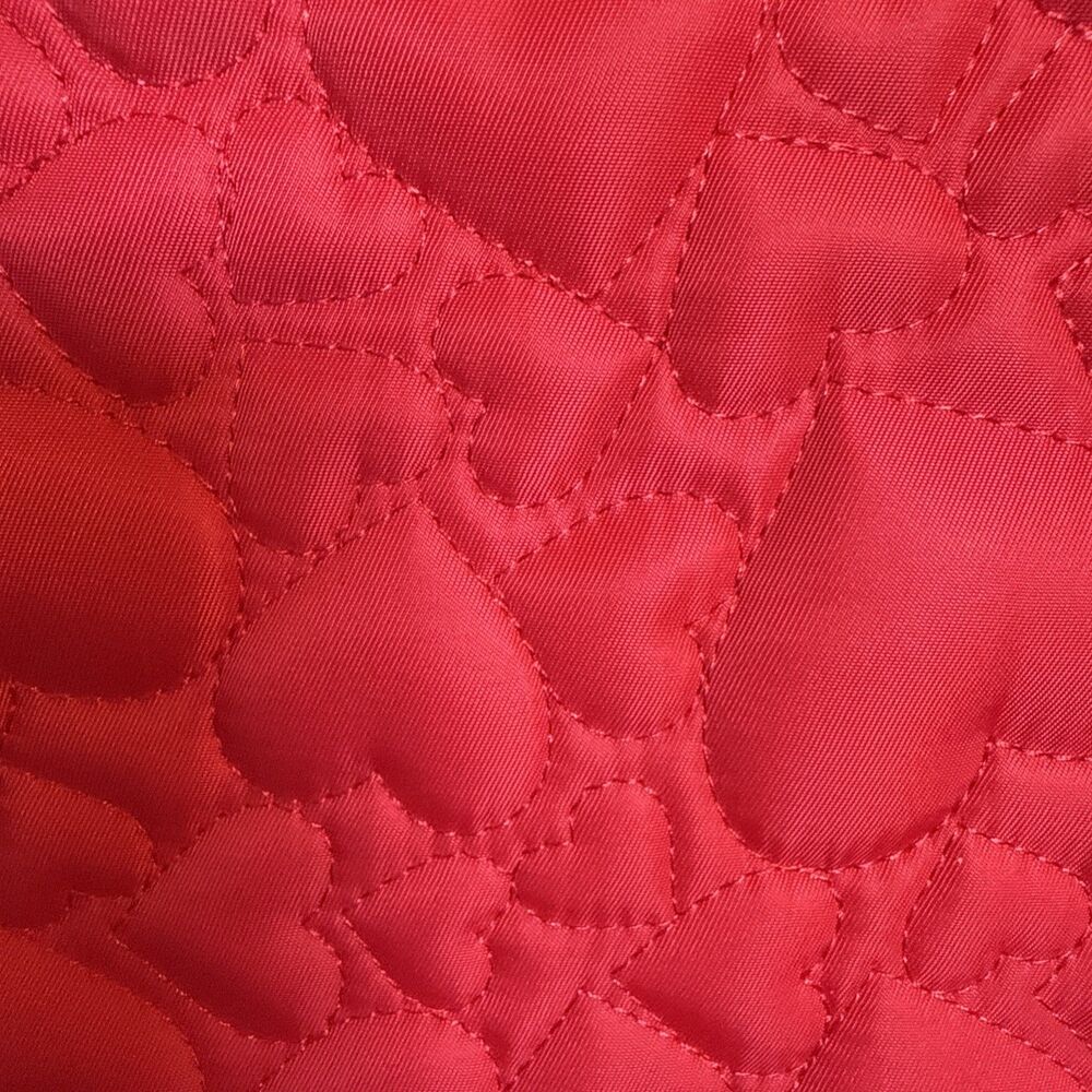 NEW Kate Spade Fragrances Red Heart Quilted Tote Bag - Picture 4 of 6
